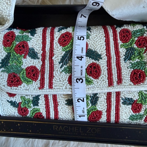 NIB Rachel Zoe Cherry Beaded Shoulder Bag - Picture 8 of 8